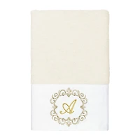 Linum Home Textiles Monica Gold 2-pc. Embellished Hand Towel