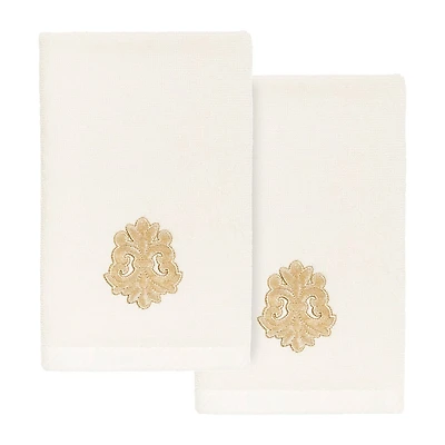 Linum Home Textiles May Embellished 2-pc. Fingertip Towel
