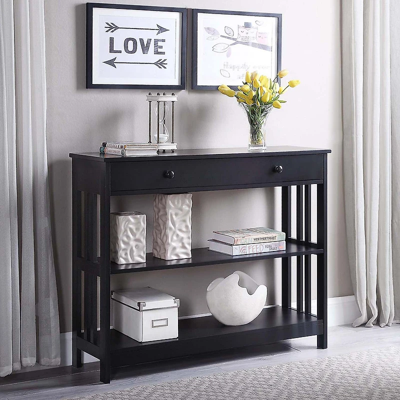 Convenience Concepts Mission 1-Drawer Console Table