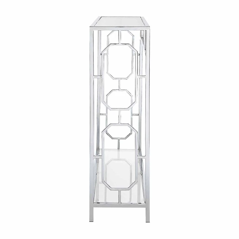 Convenience Concepts Omega Glass Top Glass Console Table