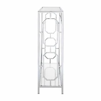 Convenience Concepts Omega Glass Top Glass Console Table
