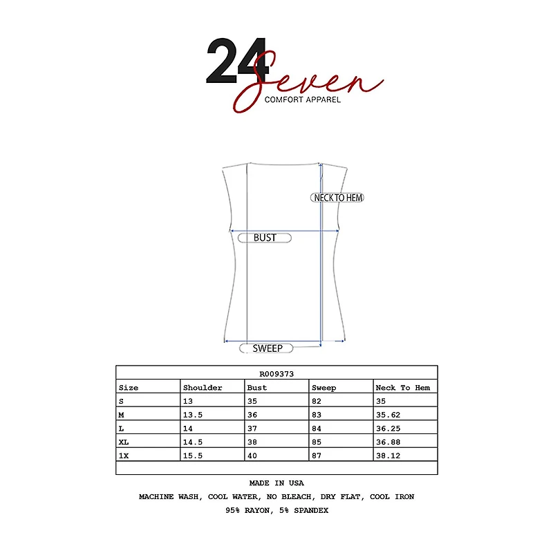 24/7 Comfort Apparel Draped Open Front Sleeveless Cardigan