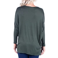 24/7 Comfort Apparel Womens Long Dolman Sleeve  Oversized Top