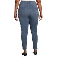 a.n.a Womens Plus Stretch Fabric High Rise Skinny Fit Jean
