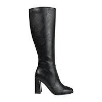 Journee Collection Womens Karima Wide Calf Stacked Heel Riding Boots