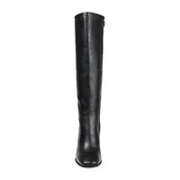 Journee Collection Womens Karima Wide Calf Stacked Heel Riding Boots