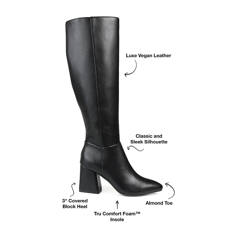 Journee Collection Womens Landree Block Heel Riding Boots