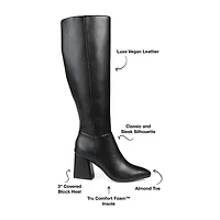 Journee Collection Womens Landree Block Heel Riding Boots