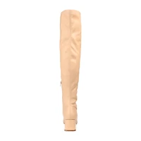 Journee Collection Womens Melika Wide Calf Block Heel Over the Knee Boots