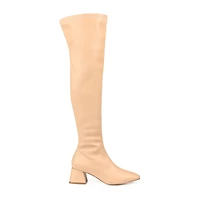 Journee Collection Womens Melika Extra Wide Calf Block Heel Over the Knee Boots