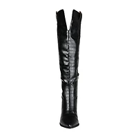 Journee Collection Womens Therese Stacked Heel Cowboy Boots