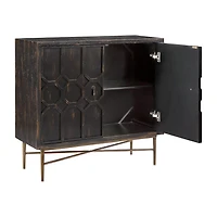 Madison Park Eddy Living Room Collection Storage Accent Cabinet
