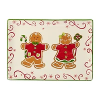 Certified International Holiday Magic Gingerbread Rectangular Platter