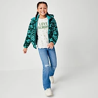 Thereabouts Little & Big Kid Girls Ripped Flare Leg Jean