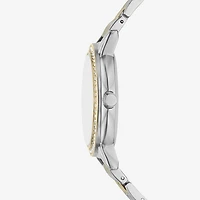 Womens Crystal Accent Two Tone 5-pc. Watch Boxed Set Fmdjset718