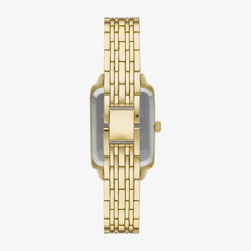 Geneva Womens Crystal Accent Gold Tone Bracelet Watch Fmdjm300