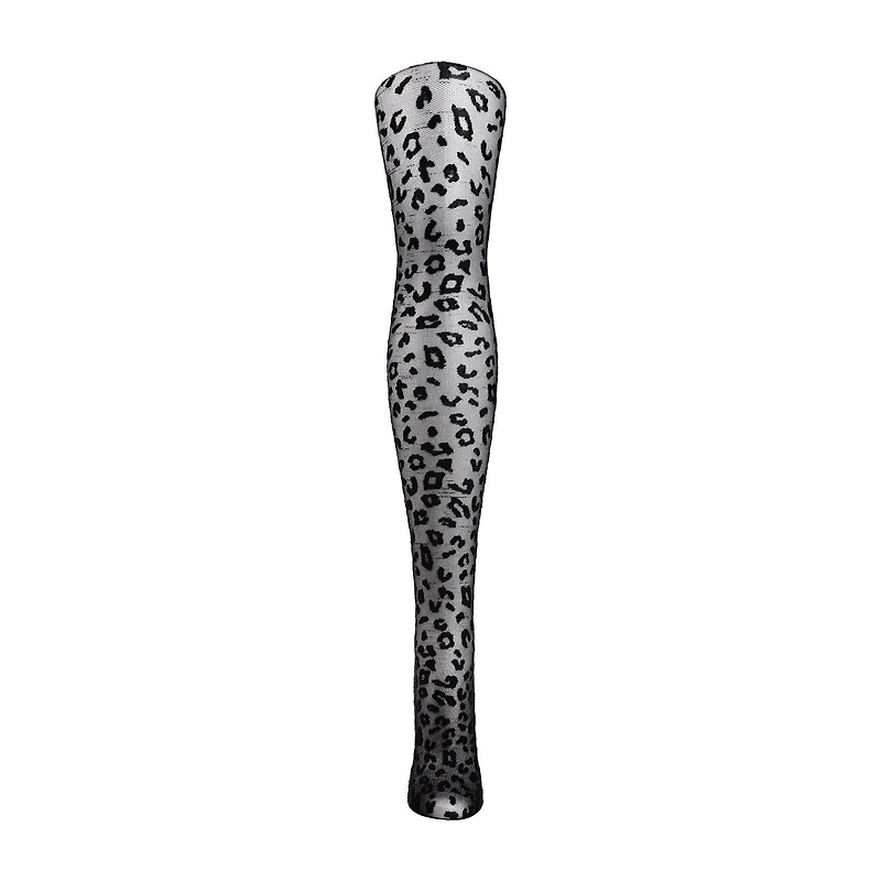 MeMoi Womens Leopard Sheet Light Support 1 Pair Tights