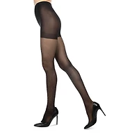MeMoi Womens All Over Rhinestone Sheer Light Support 1 Pair Floral Tights