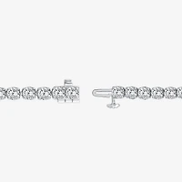 (H / Si2) Womens 10 Ct.T.W. Lab Grown White Diamond 10K Gold 7.25 Inch Tennis Bracelet