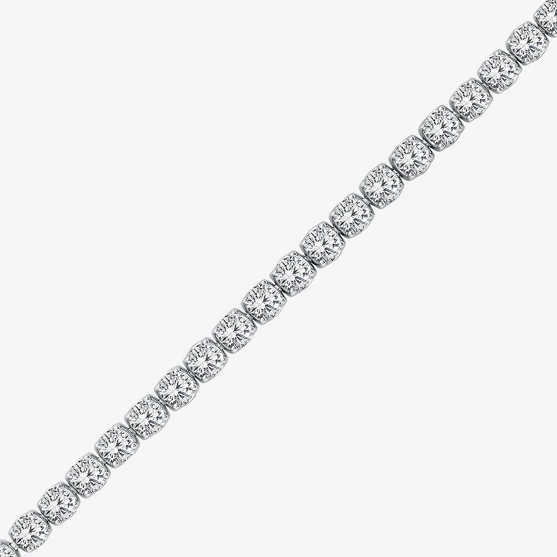 (H / Si2) Womens 10 Ct.T.W. Lab Grown White Diamond 10K Gold 7.25 Inch Tennis Bracelet