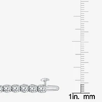 (H / Si2) Womens 10 Ct.T.W. Lab Grown White Diamond 10K Gold 7.25 Inch Tennis Bracelet