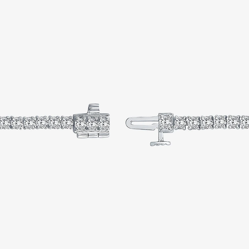 (I1/ I) Womens 4 CT. T.W. Lab Grown White Diamond 10K Gold 7 Inch OR 8 Tennis Bracelet