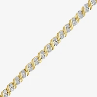 Womens 1 1/10 CT. T.W.  Lab Grown White Diamond 14K Gold Over Silver Sterling Silver 8 Inch Tennis Bracelet