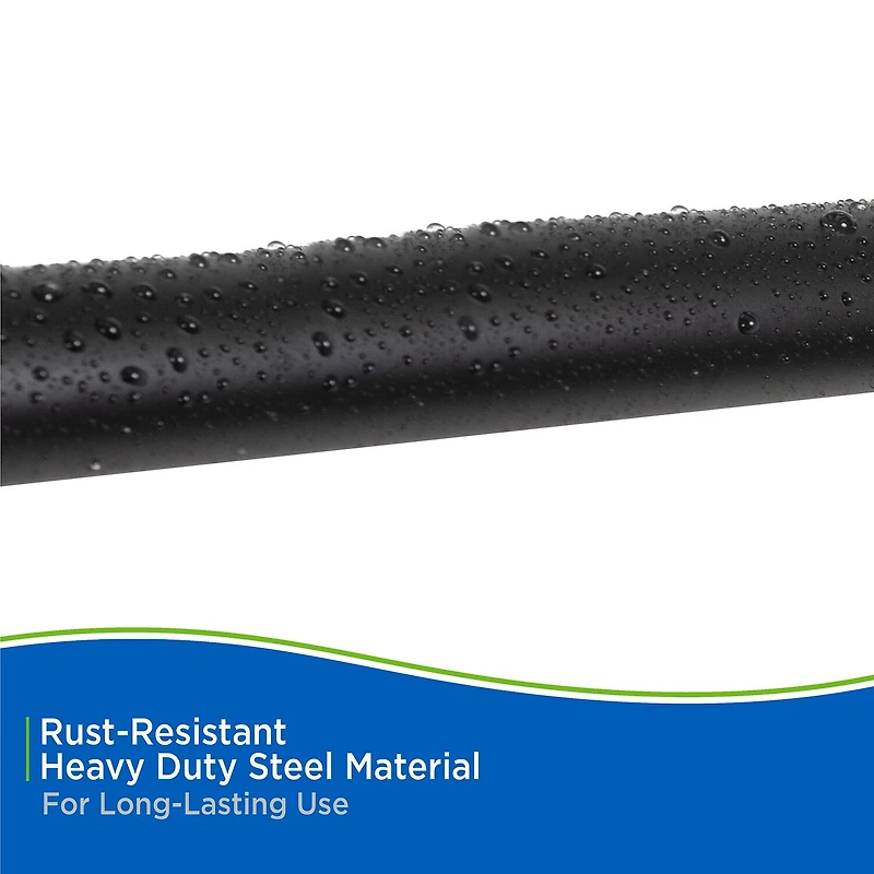 Kenney Twist & Fit No Tools 48-84 Adjustable Tension Closet/Utility Curtain Rod