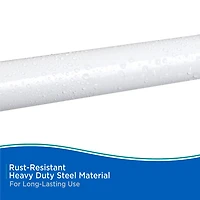 Kenney Twist & Fit No Tools Corner 36x36 IN Fixed Shower Curtain Rod