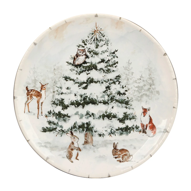 Certified International Winter's Frost 4-pc. Earthenware Dinner Plate