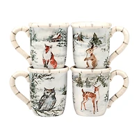 Certified International Winter's Frost 4-pc. Coffee Mug