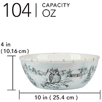 Certified International Winter's Frost Serving Bowl