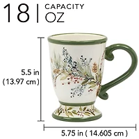 Certified International Winter Forest 4-pc. Coffee Mug