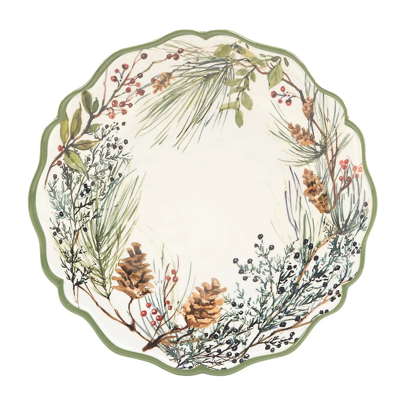 Certified International Winter Forest 4-pc. Melamine Dinner Plate