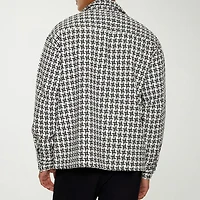 Forever 21 Mens Long Sleeve Textured Button-Down Shirt