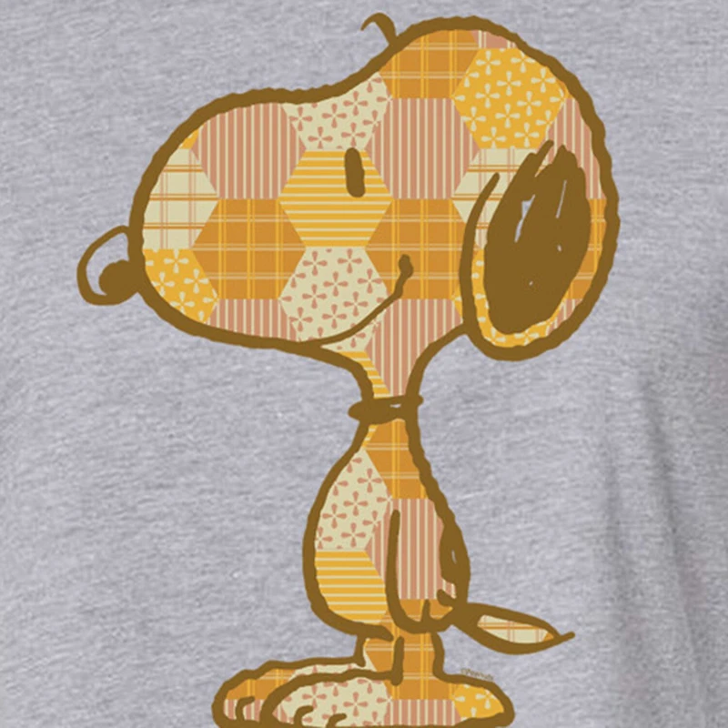 Womens Crew Neck Short Sleeve Regular Fit Snoopy Graphic T-Shirt
