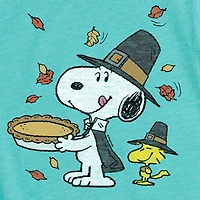 Little & Big Kid Girls Crew Neck Short Sleeve Regular Fit Snoopy Graphic T-Shirt