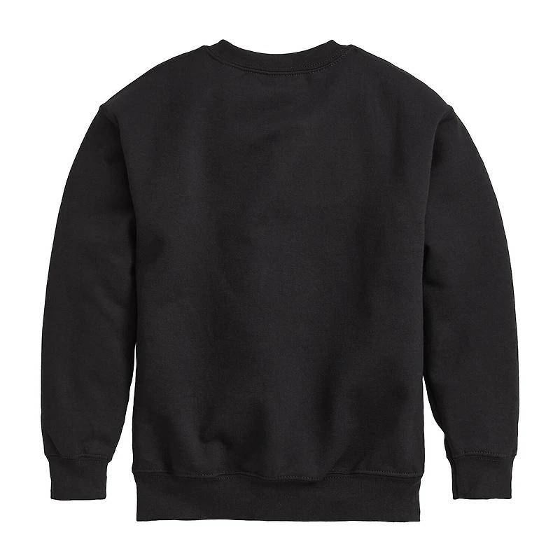 Disney Collection Boys Crew Neck Long Sleeve Mickey Mouse Sweatshirt