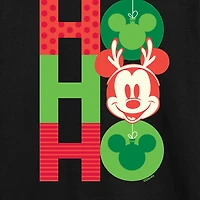 Disney Collection Boys Crew Neck Long Sleeve Regular Fit Mickey Mouse Graphic T-Shirt