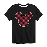 Disney Collection Boys Crew Neck Short Sleeve Regular Fit Mickey and Friends Mouse Graphic T-Shirt