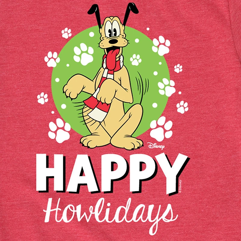 Disney Collection Boys Crew Neck Short Sleeve Regular Fit Pluto Graphic T-Shirt