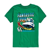 Disney Collection Boys Crew Neck Short Sleeve Regular Fit Marvel Graphic T-Shirt