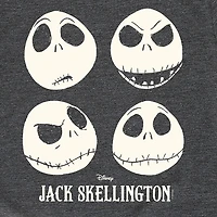 Disney Collection Boys Crew Neck Short Sleeve Regular Fit Nightmare Before Christmas Graphic T-Shirt