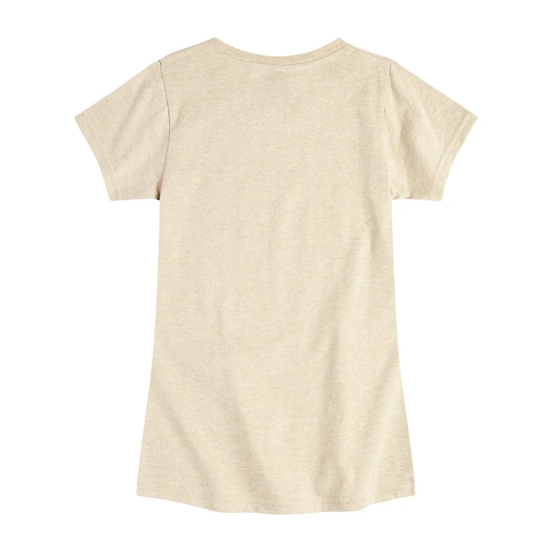 Disney Collection Girls Round Neck Short Sleeve Regular Fit Marvel Graphic T-Shirt