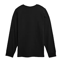 Disney Collection Boys Crew Neck Long Sleeve Regular Fit Spiderman Graphic T-Shirt