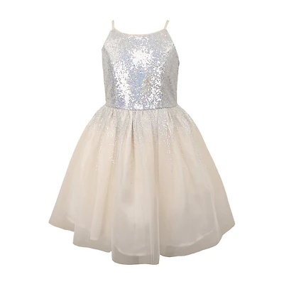 Lilt Big Kid Girls Sleeveless Fit + Flare Dress