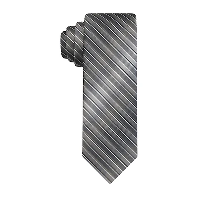 Van Heusen Peach Shaded Striped Tie