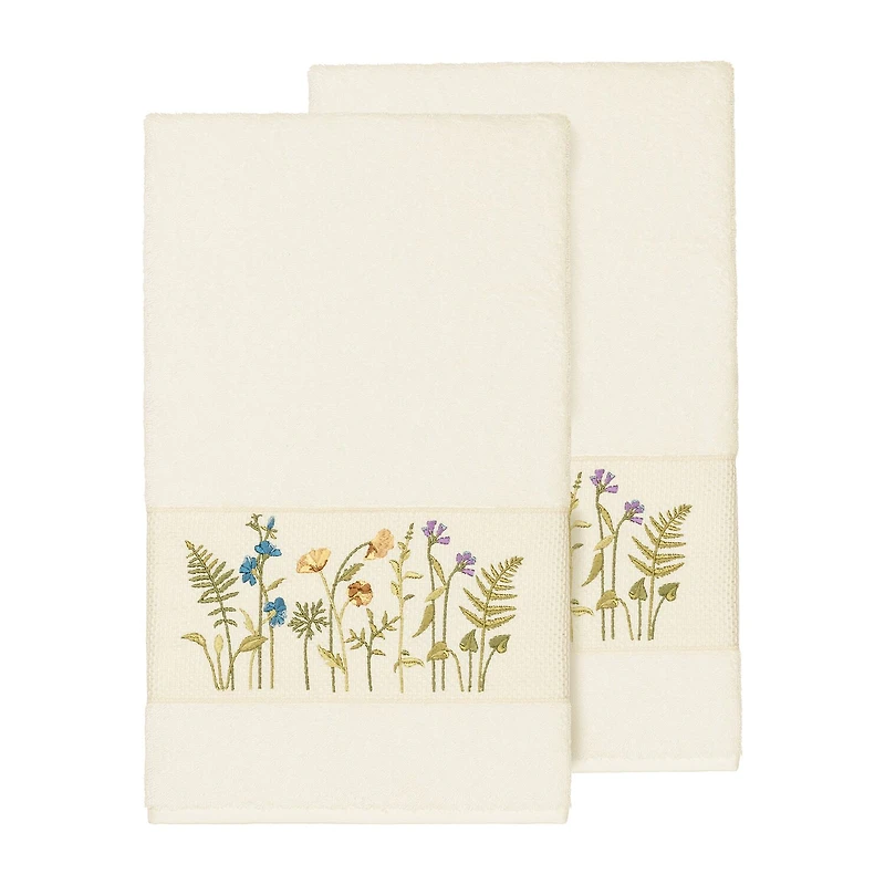 Linum Home Textiles Serenity Embellished -pc. Bath Towel Set