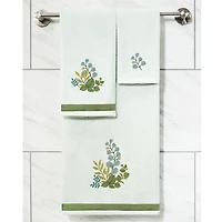 Linum Home Textiles Botanica 2-pc. Embellished Fingertip Towel