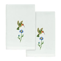 Linum Home Textiles Hada 2-pc. Embellished Fingertip Towel